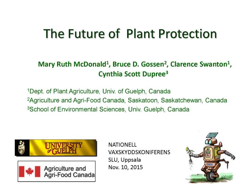 The Future of Plant Protection Plant Agriculture